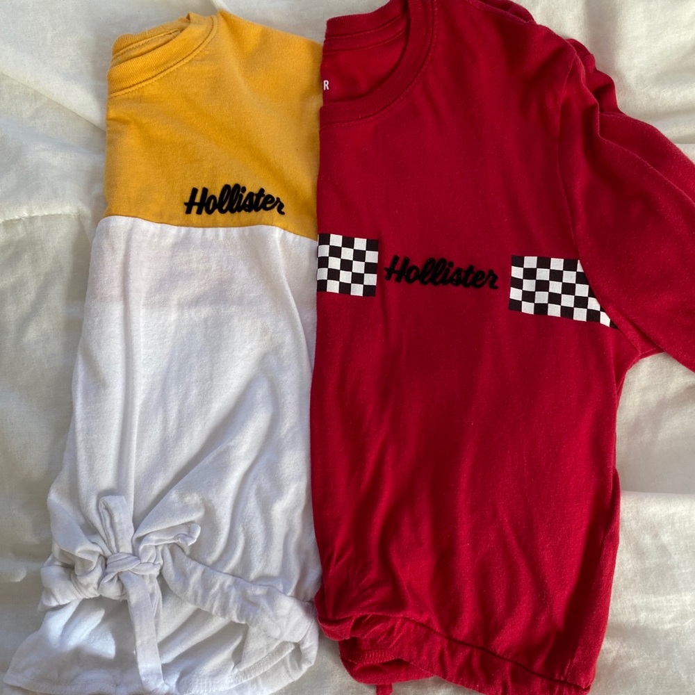 Hollister long sleeve with strings !